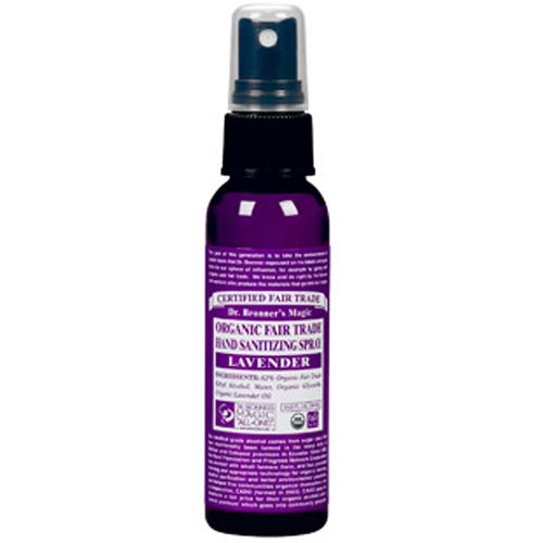 Dr Bronner Orgânico Lavender mão Saneantes spray de lavanda 2 fl oz