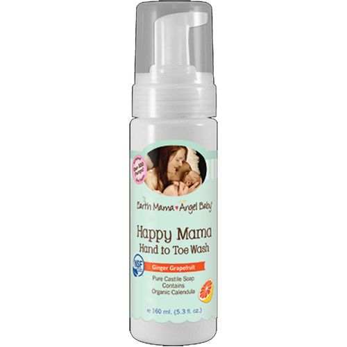 Earth Mama Angel Bebê Feliz Mama Hand to Toe Wash Gengibre Grapefruit 5,3 fl oz