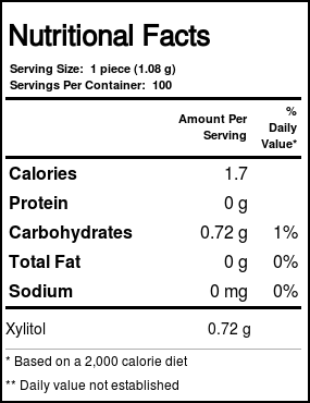 Xlear Spry Chewing Gum, Canela - 100 Count - Imagem 3