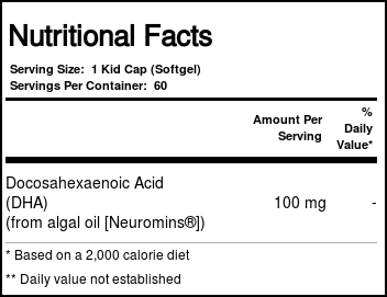 Source Naturals Atenta DHA Crianças 60 Cápsulas - Imagem 4