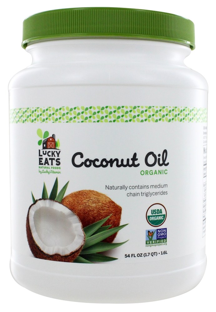 Bio Kokosöl von LuckyVitamin   54 fl. Unze. durch LuckyEats