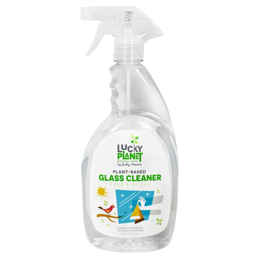 Pflanzenbasierter Glasreiniger Spray Free & Clear   32 fl. Unze. durch LuckyPlanet