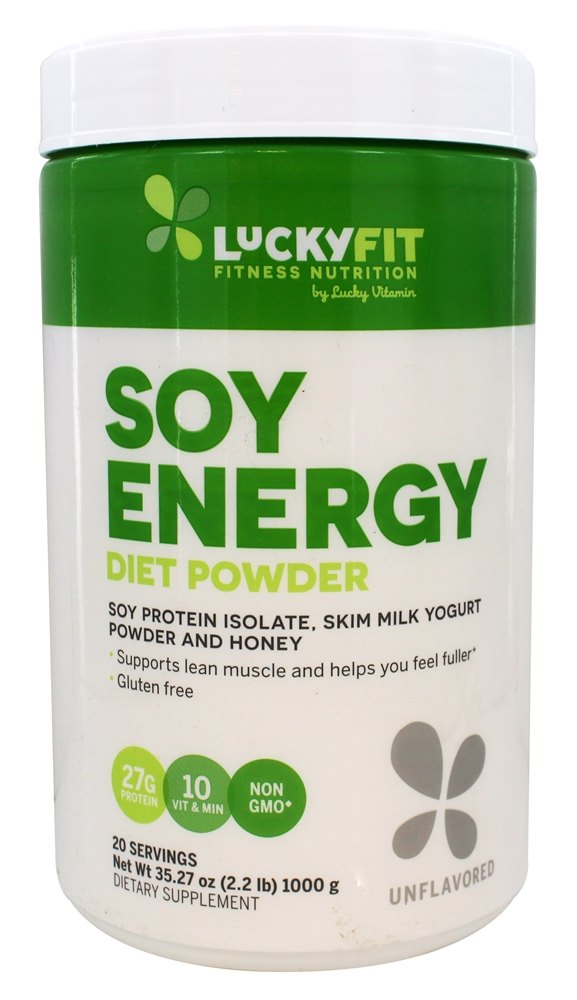 Soja Energie Diät Protein Pulver nicht aromatisiert   2,2 Pfund. durch LuckyFit