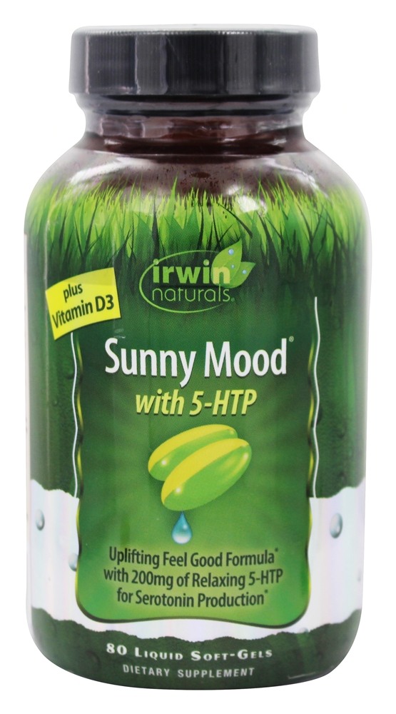 Sunny Mood mit 5 HTP   80 Flüssige Softgels durch Irwin Naturals