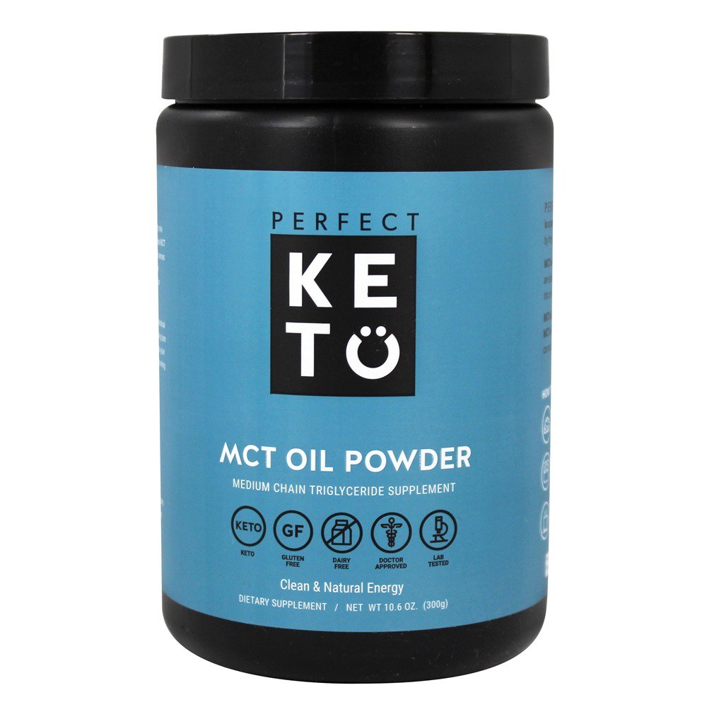 Suplemento de triglicerídeo de cadeia média de pó de óleo MCT - 10.6 oz. de Perfect Keto