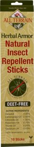 Comprar all terrain herbal armor® nautral insect repellent sticks -- 10 sticks preço no brasil suplementos em promoção suplemento importado loja 7 online promoção - 22 de março de 2024