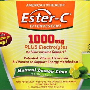 Comprar american health ester-c® effervescent natural lemon lime -- 1000 mg - 21 packets preço no brasil vitamina c suplemento importado loja 77 online promoção - 16 de abril de 2024