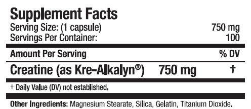 Muscle K Creatine By Muscle MAXX, 100 Caps - Imagem 2