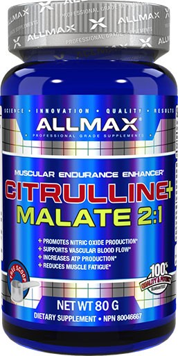 Citrulline Malate 2:1 Powder By Allmax Nutrition, 80 Grams