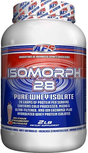 Isomorph 28 Protein By APS Nutrition, Strawberry Milkshake 2lb