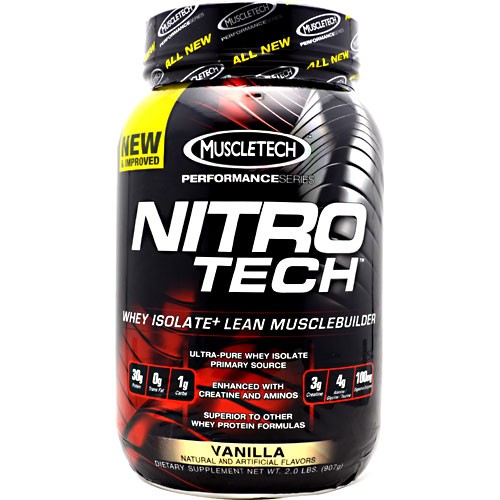 Nitro-Tech Performance Series By Muscletech, Vanilla, 2 lbs