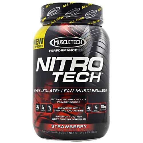 Nitro-Tech Performance Series By Muscletech, Strawberry, 2 lbs