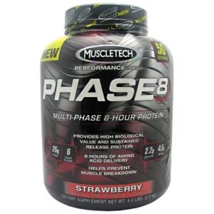 Phase 8 By MuscleTech, Protein, Strawberry 4lb
