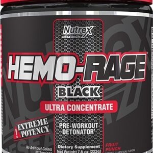 Hemo Rage Black By Nutrex, Ultra Concentrate, Fruit Punch, 30 Servings