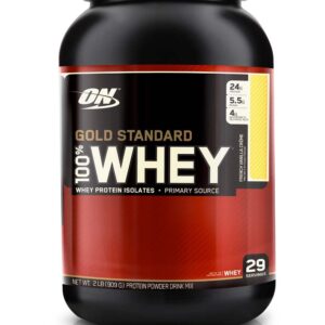 Gold Standard Whey Protein By Optimum Nutrition, French Vanilla 2Lb