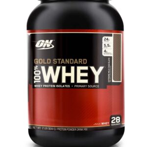 Gold Standard Whey Protein By Optimum Nutrition, Extreme Milk Chocolate 2lb