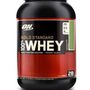 Gold Standard Whey Protein By Optimum Nutrition, Chocolate Mint 2Lb