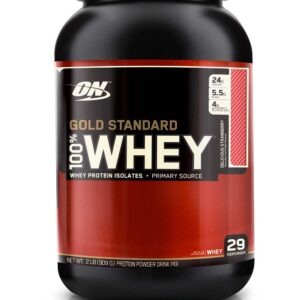 Gold Standard Whey Protein By Optimum Nutrition, Strawberry 2lb