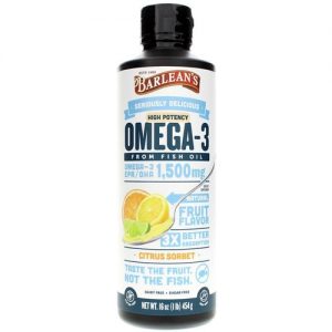 Comprar barlean's omega-3 high potency fish oil citrus sorbet -- 16 fl oz preço no brasil suplementos em promoção suplemento importado loja 3 online promoção - 25 de março de 2023