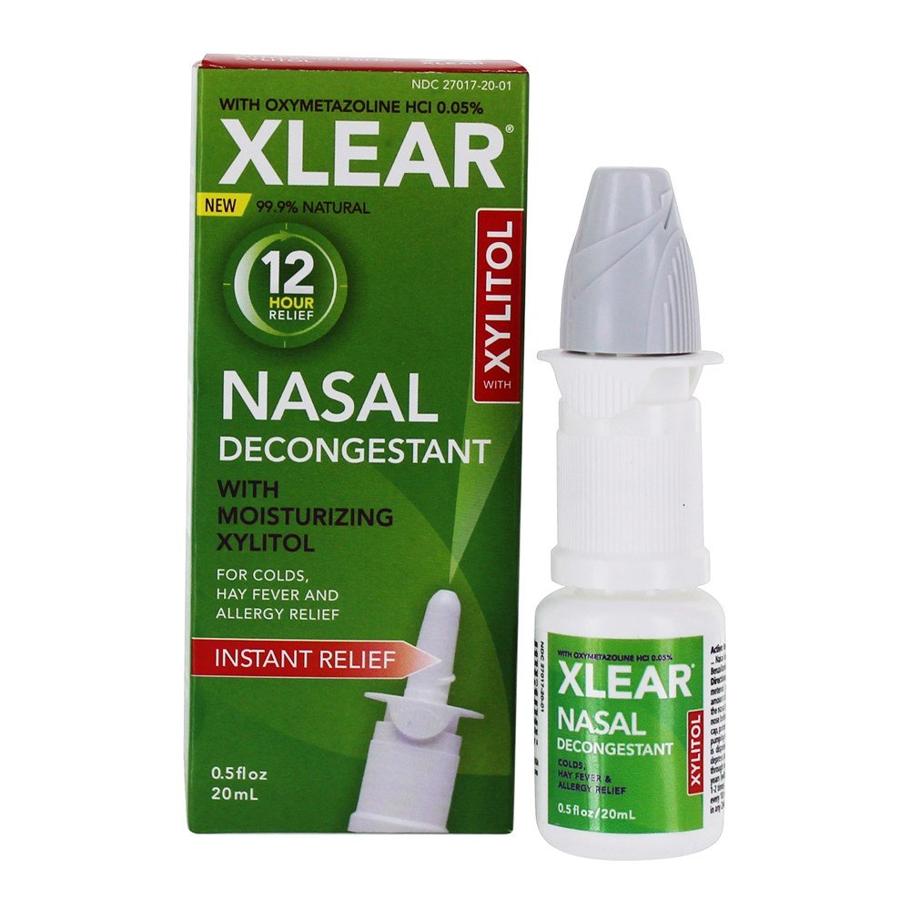 12 Hour Nasal Decongestant Spray with Moisturizing Xylitol   0.5 fl. oz. by Xlear