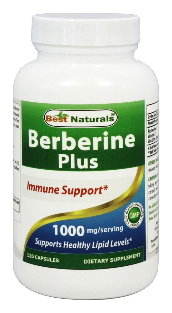 Berberine Plus 1000 mg.   120 Capsules by Best Naturals