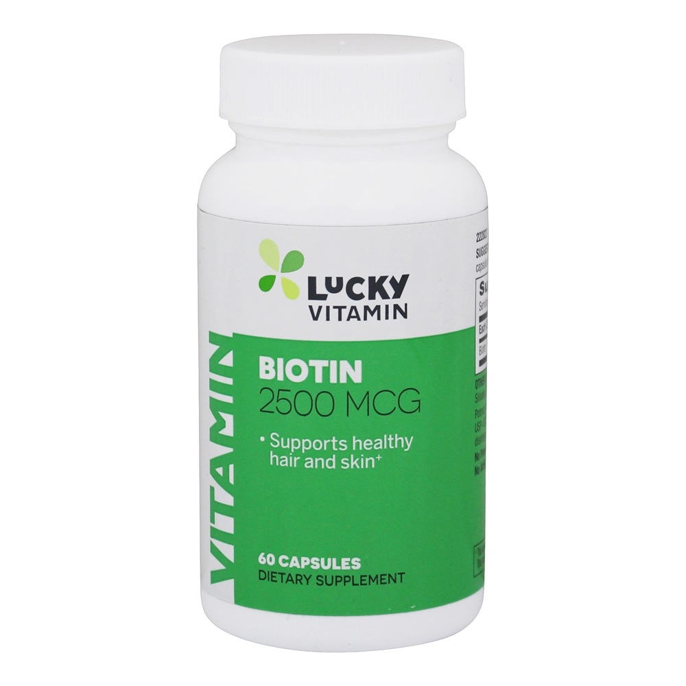 Biotin 2500 mcg.   60 Capsules by LuckyVitamin