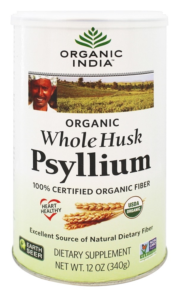 Certified Organic Psyllium Whole Husk   12 oz. by Organic India