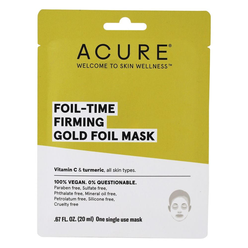 Foil Time Fortifying Gold Foil Facial Sheet Mask   1 Sheet(s) by ACURE