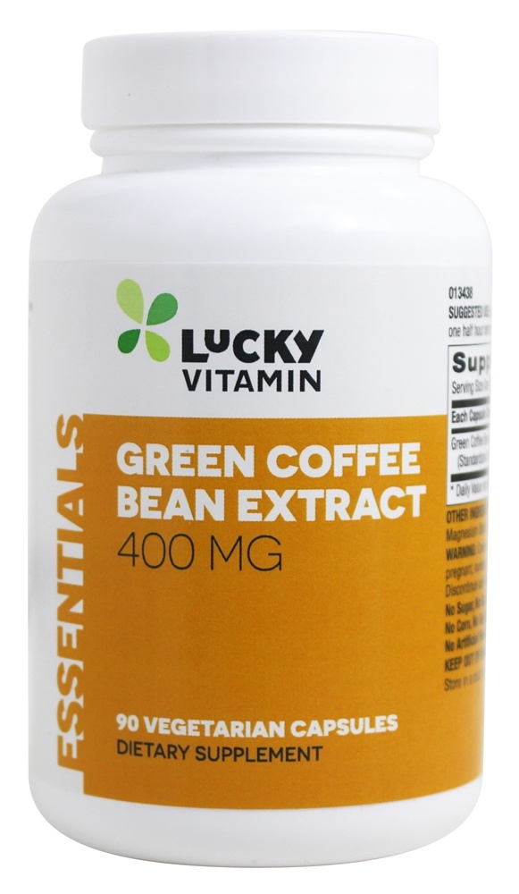 Green Coffee Bean Extract 400 mg.   90 Vegetarian Capsules by LuckyVitamin