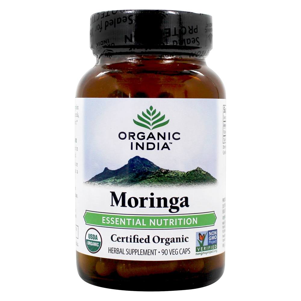 Moringa Essential Nutrition   90 Vegetarian Capsules by Organic India