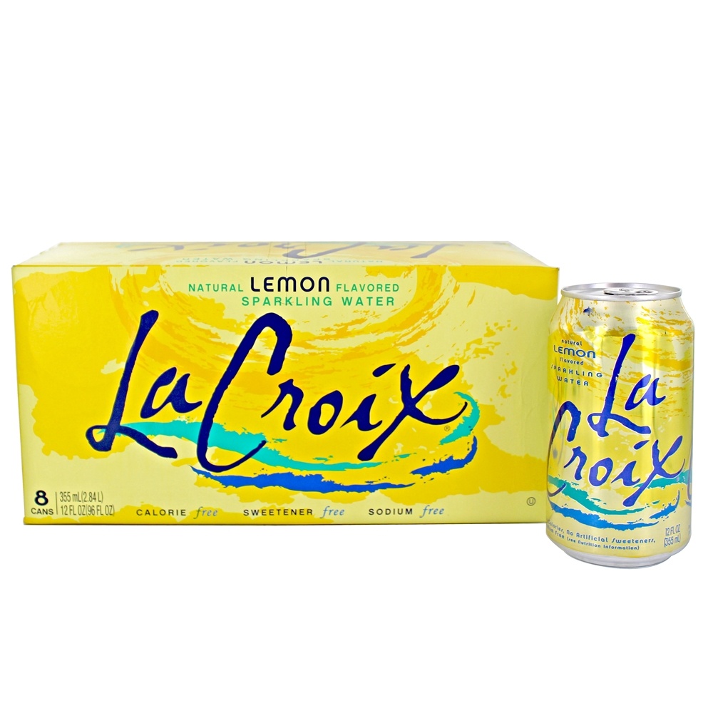 Naturally Essenced Sparkling Water Lemon   8 Can(s) by LaCroix