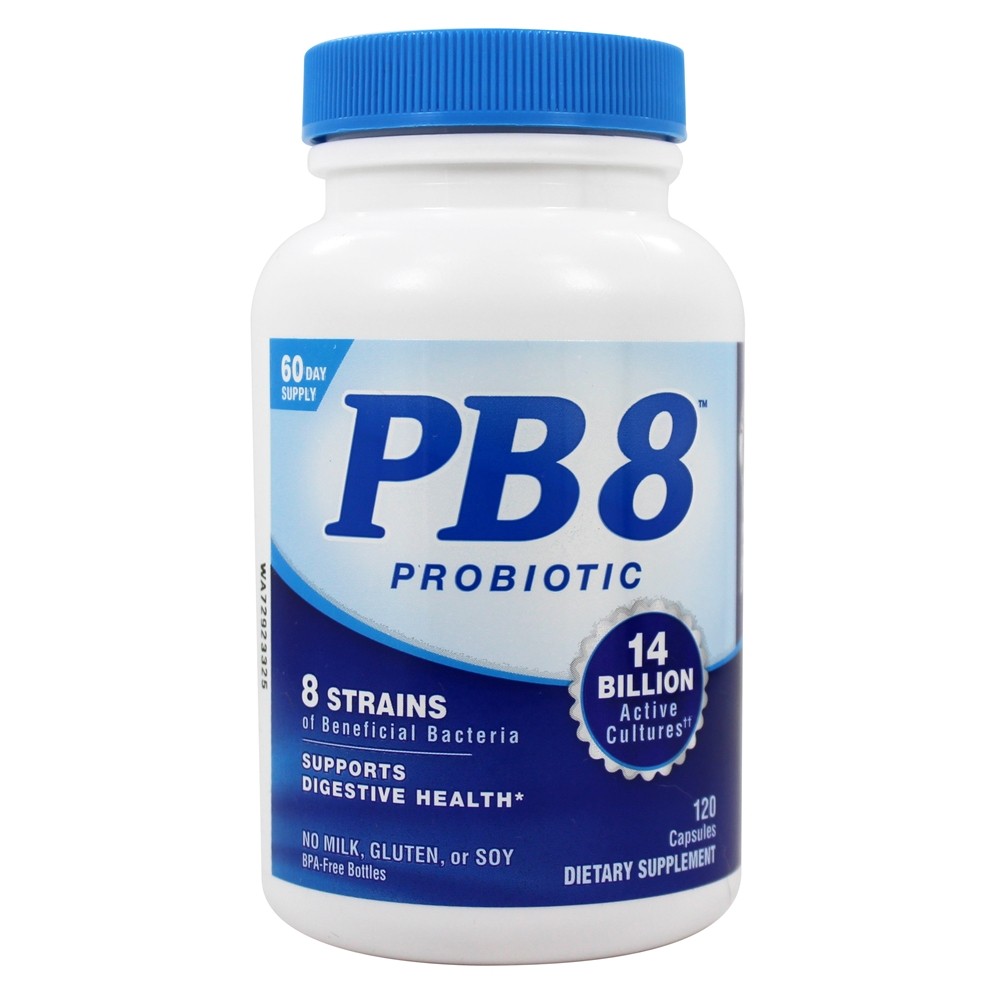 PB 8 Probiotic for Digestive Health 14 Billion CFU   120 Capsules by Nutrition Now