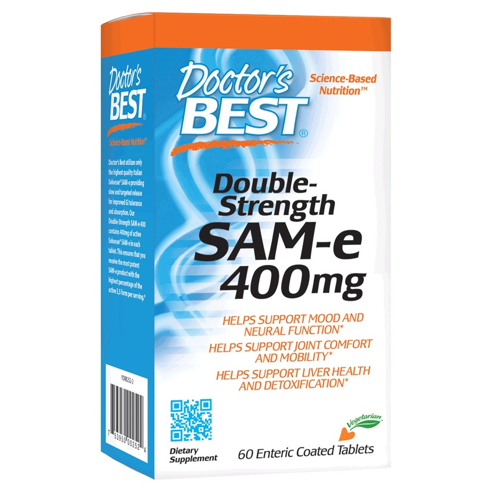 SAM e 400 Double Strength 400 mg.   60 Enteric Coated Tablets by Doctor