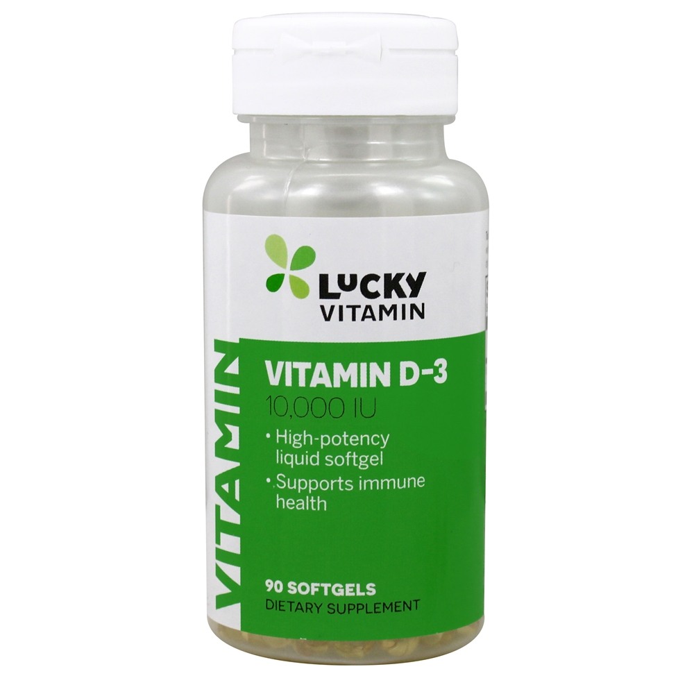 Vitamin D3 10000 IU   90 Softgels by LuckyVitamin