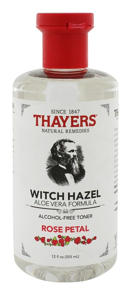 Witch Hazel with Aloe Vera Alcohol Free Toner Rose Petal   12 oz. by Thayers