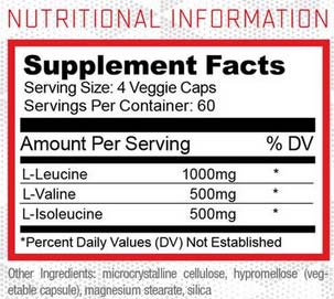 Purus labs bcaa supplement facts