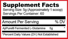 Purus labs glutamine supplement facts