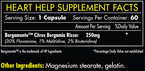 iForce Heart Help Supplement Facts