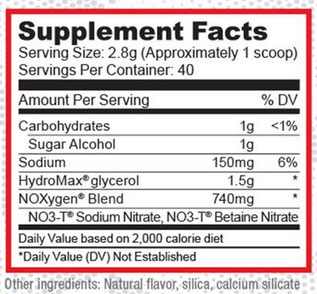 Noxygen supplement facts