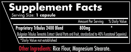 iForce Tribulus Supplement Facts