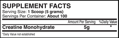 iForce Creaplex Supplement Facts